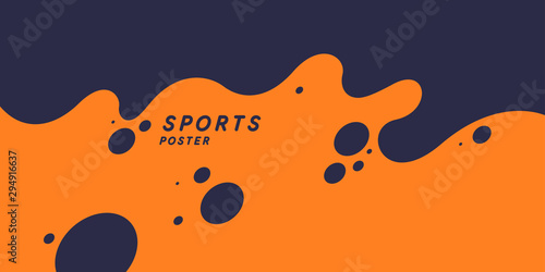 Abstract background with splashes. Modern vector illustration for sport