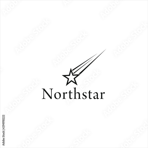 falling star logo design business simple graphic template