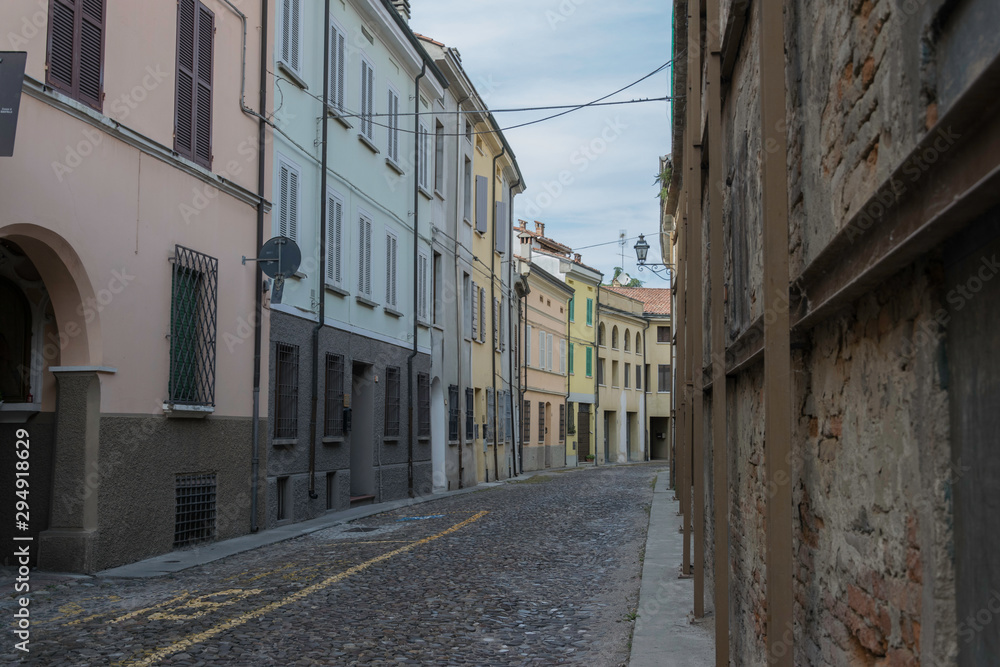 Empty street in a old town