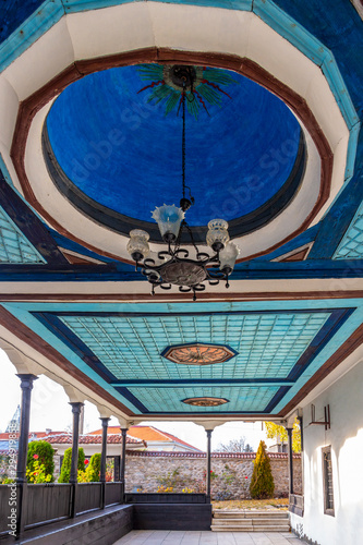 Exterior decoration of the Metropolitan Church or Church of the Assumption of St. Mary from 1892 in the town of Samokov, Sofia Province, Bulgaria
