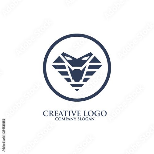 creative king cobra logo template