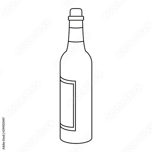 bottles of wine icon. flat design