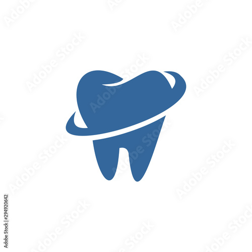 Creative dental clinic logo vector. Abstract dental symbol icon with modern design style