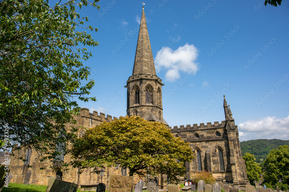 A lovely summer day in Bakewell, the Peak District, Derbyshire, England