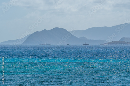 Panorama of Caribbean Sea and Virgin Islands © oldmn