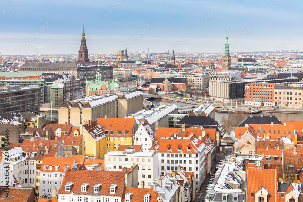 Obraz premium Aerial copenhagen