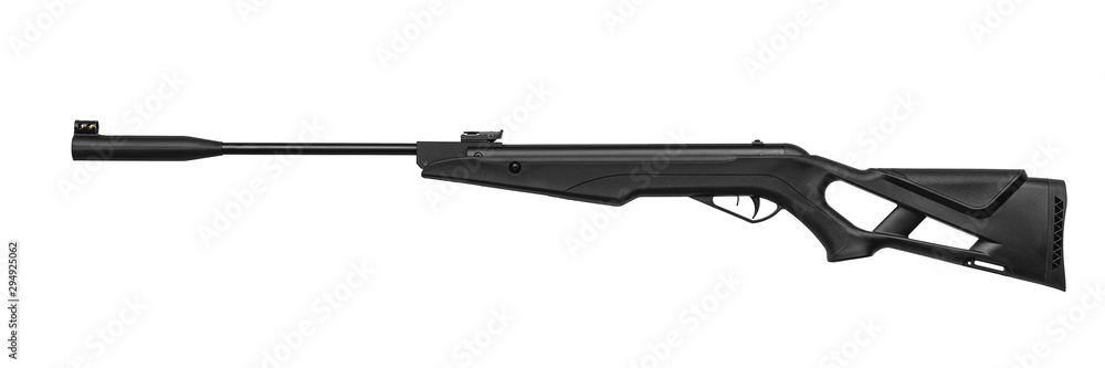 Pneumatic rifle isolated on white background Pneumatic rifle isolated on white background