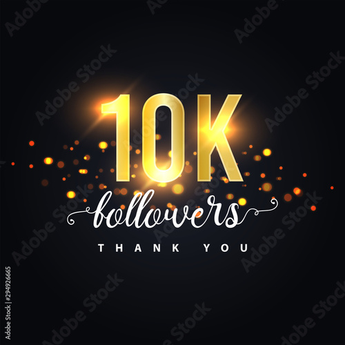 10k Followers thank you design