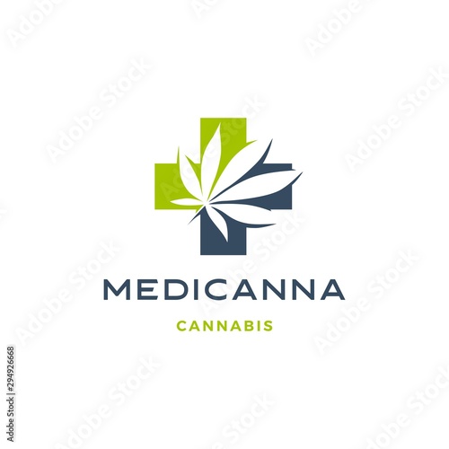 medical cannabis logo vector hemp leaf icon download