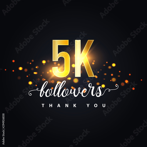 5k Followers thank you design