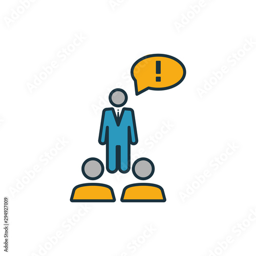 Expert Opinion icon. Outline filled creative elemet from business management icons collection. Premium expert opinion icon for ui, ux, apps, software and infographics