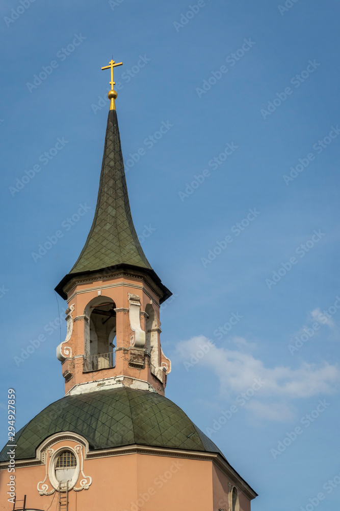 Peter and Pavel Church in Moscow. Orthodox religion. Peter and Pavel Church in Moscow. Orthodox religion.
