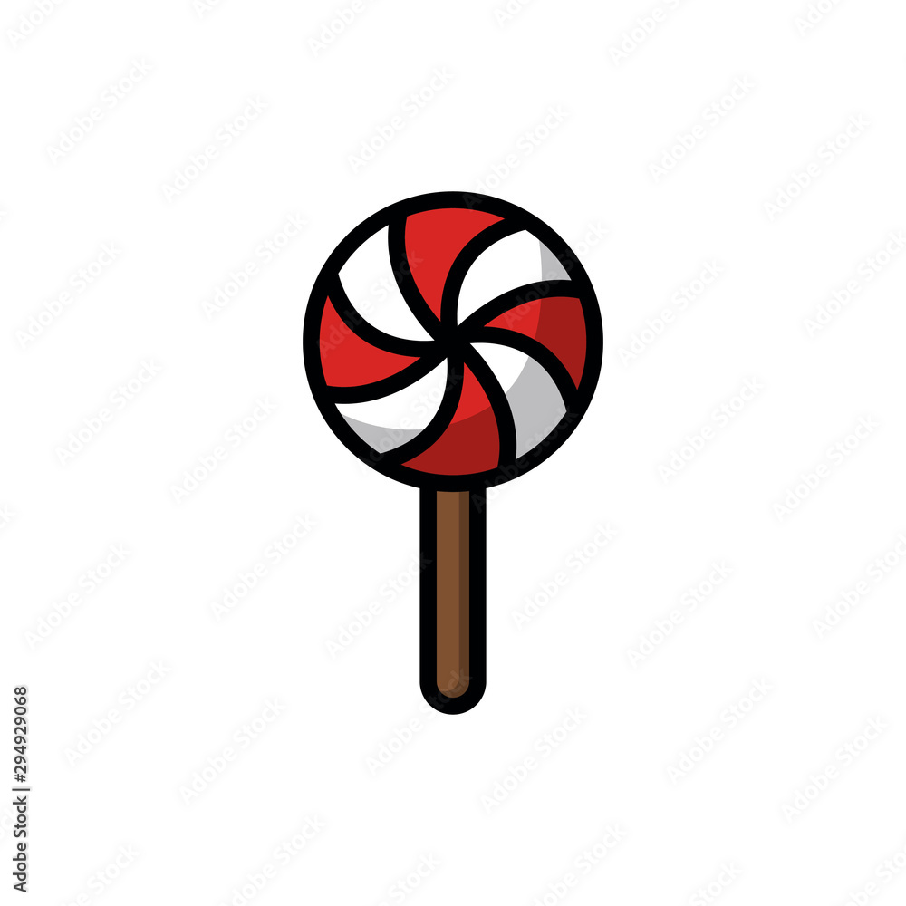 lollipop flat icon, vector illustration lollipop flat icon, vector illustration