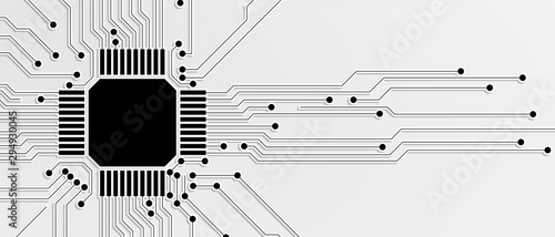 Abstract circuit board futuristic technology processing background