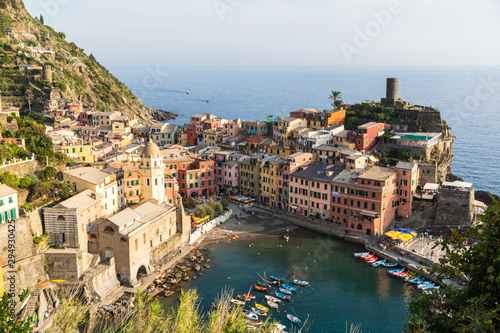 View of Vernazza one of Cinque Terre.