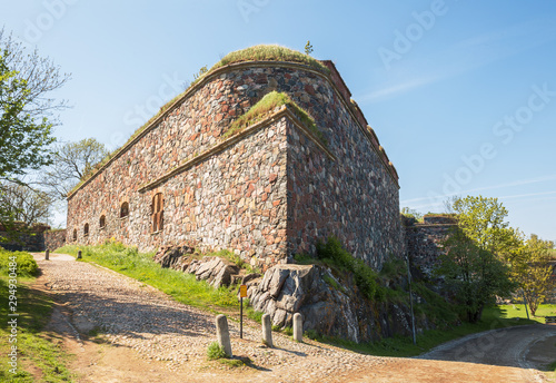Old walls in the fortress of Suomenlinna (or Sveaborg)