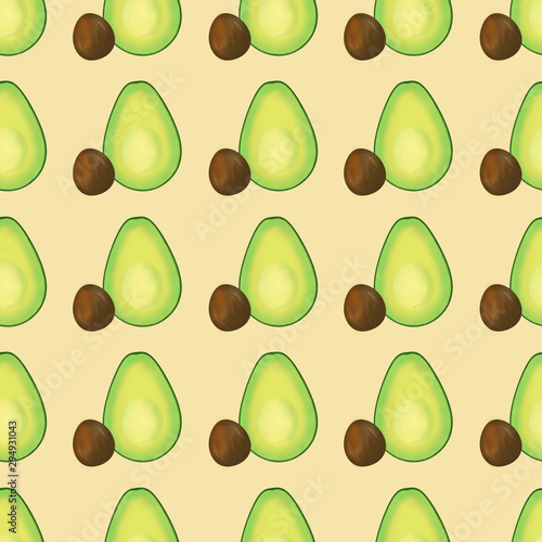 This is seamless pattern texture of green organic avocados.Could be used for flyers, banners, postcards. 
