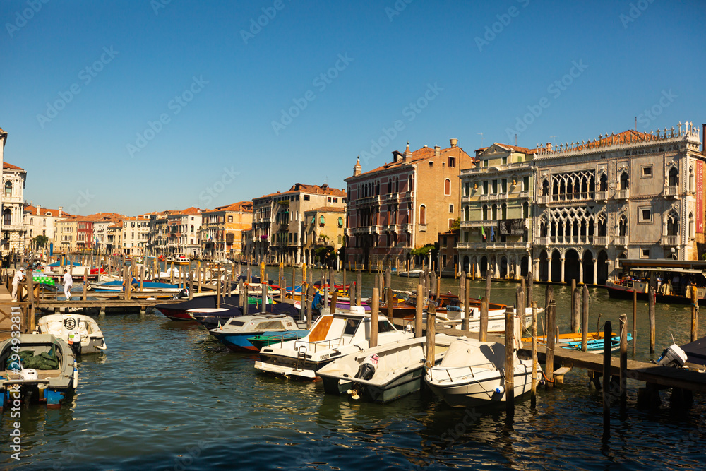 Picturesque view of Grand Canal in Venice