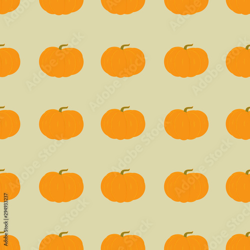This is seamless pattern texture of pumpkin and leaves. Could be used for holidays, postcards, banners, flyers.