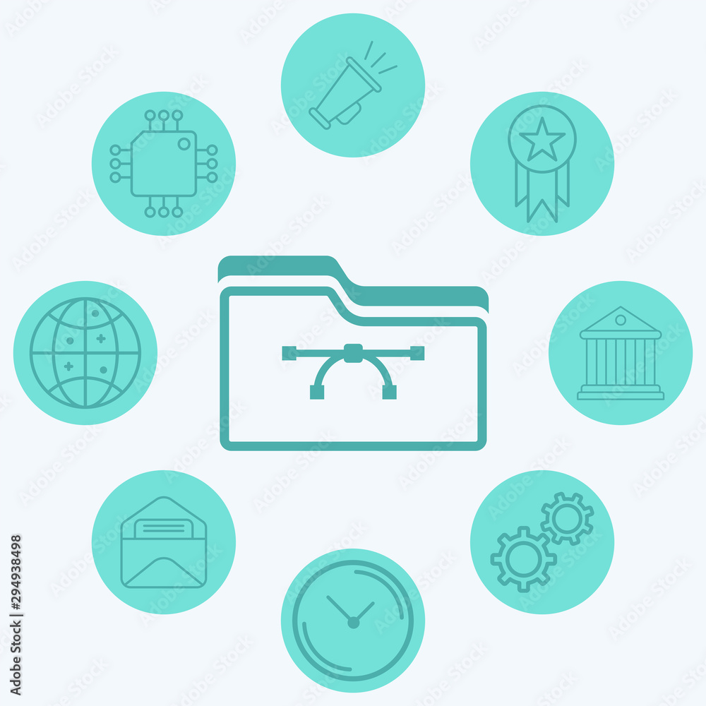 Folder vector icon sign symbol Folder vector icon sign symbol