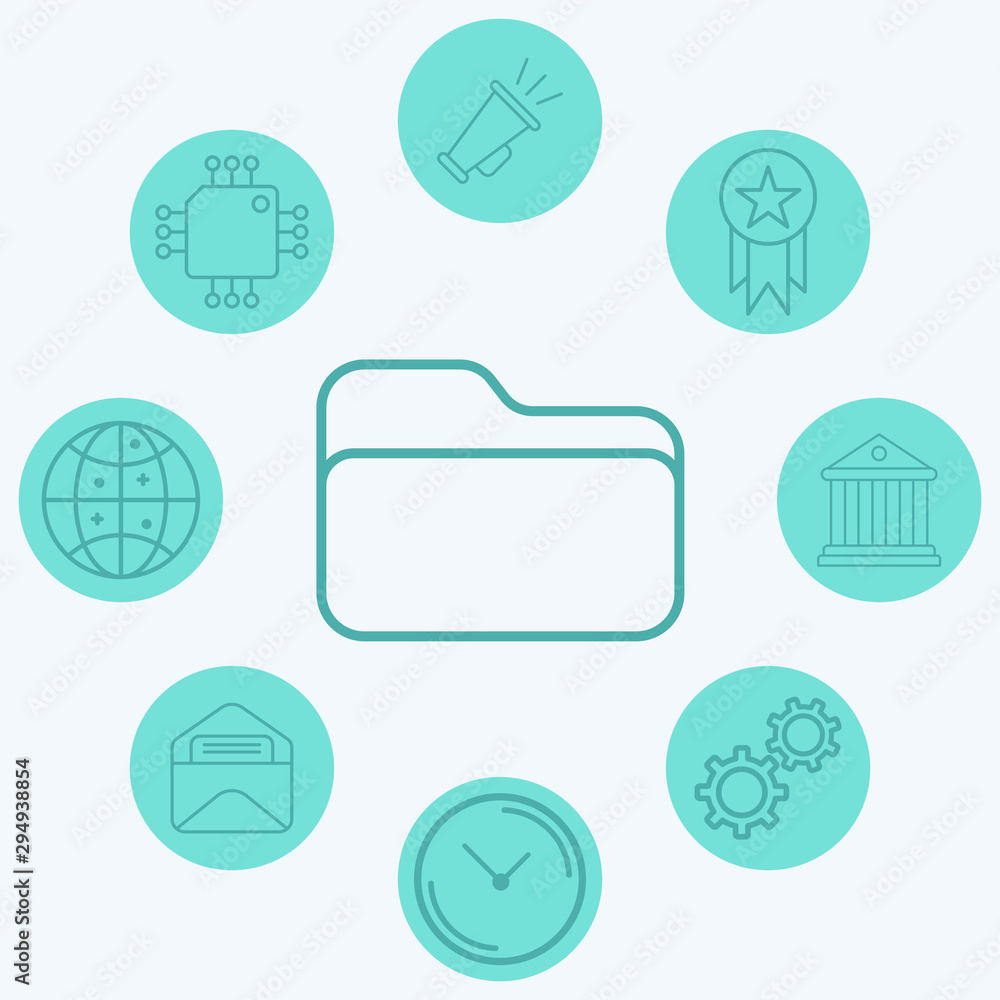 Folder vector icon sign symbol Folder vector icon sign symbol