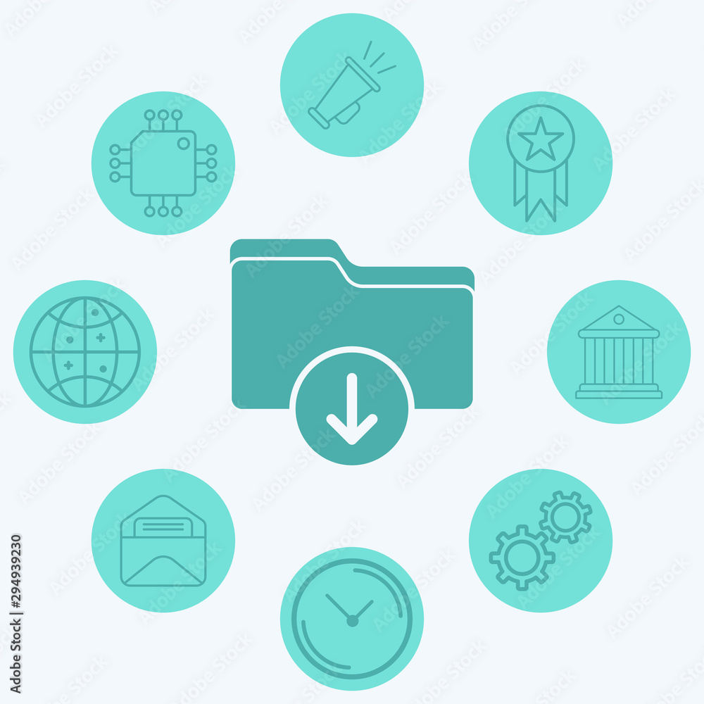 Folder vector icon sign symbol Folder vector icon sign symbol