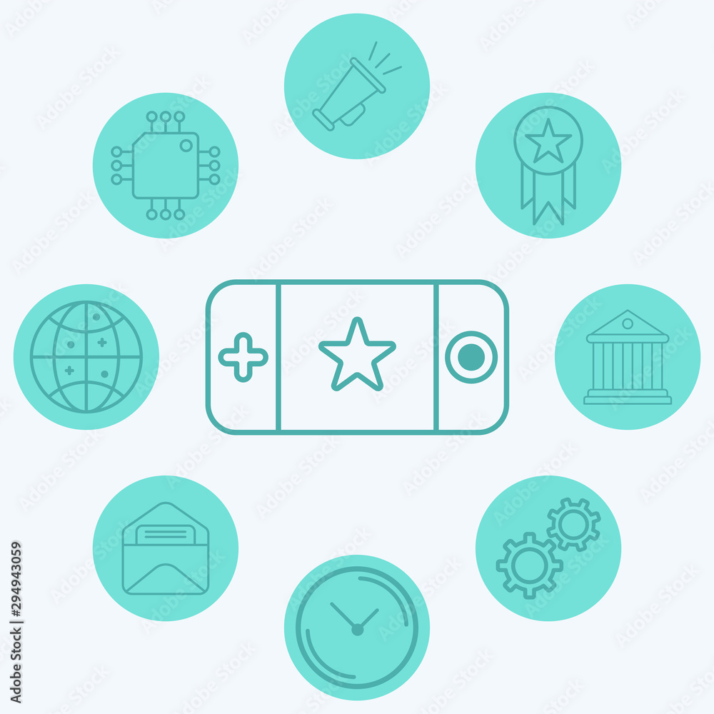 Game console vector icon sign symbol Game console vector icon sign symbol