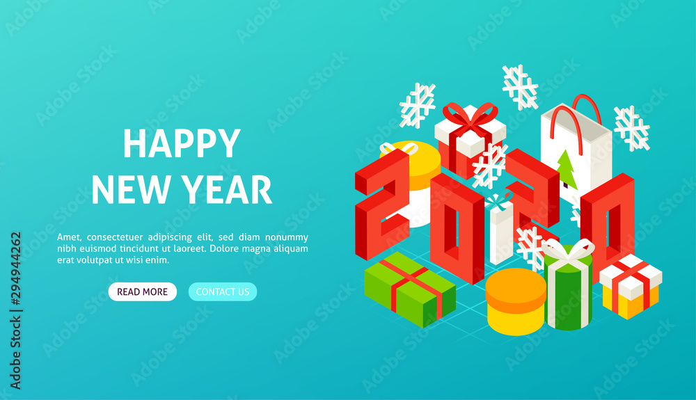 Happy New Year 2020 Banner Happy New Year 2020 Banner