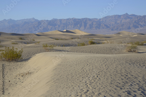 Sand and dunes in the death valley