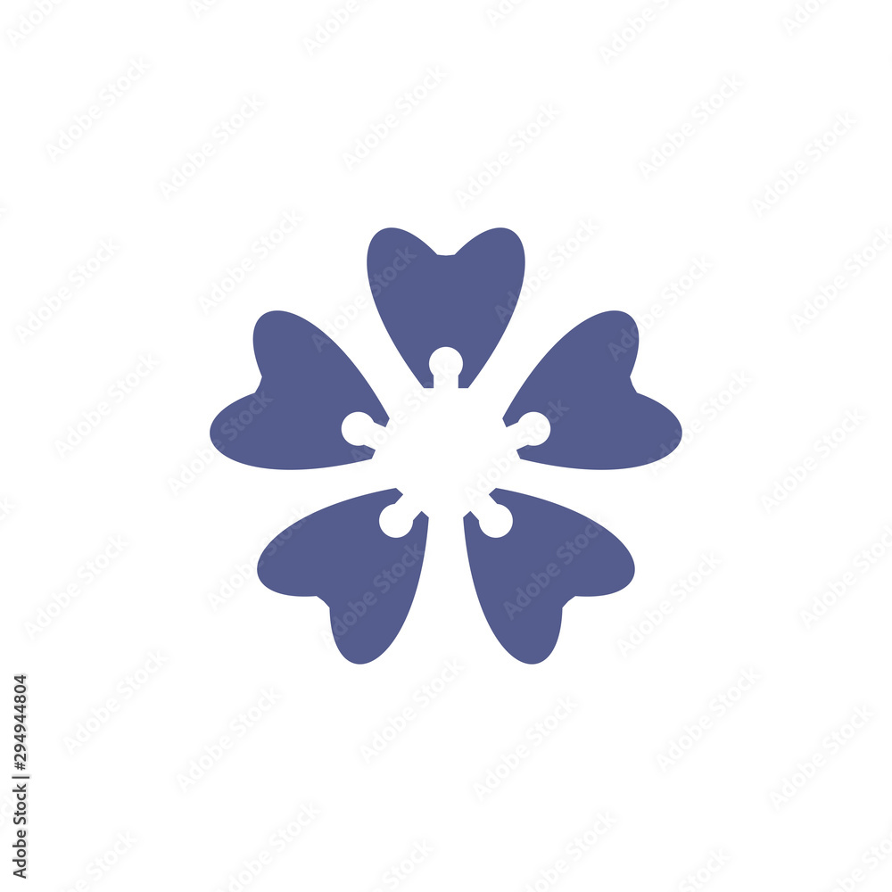 Creative dental clinic logo vector. Abstract dental symbol icon with modern design style