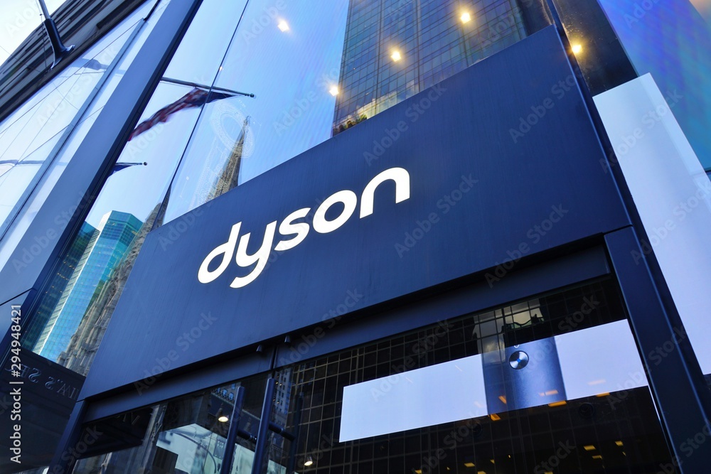 YORK CITY, NY OCT 2019- View of a Dyson store on Fifth Avenue in New York, USA. Dyson is a British technology company of appliances. Stock Photo | Adobe Stock