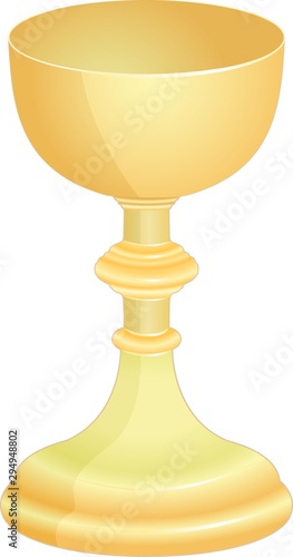 isolated golden goblet