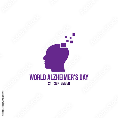 World Alzheimer's Day vector icon illustration