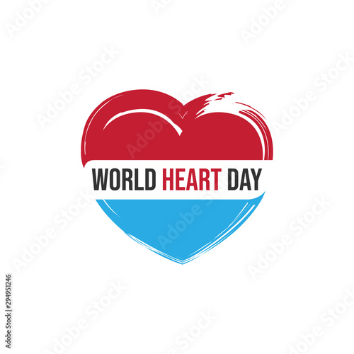 Creative concept of world heart day vector image