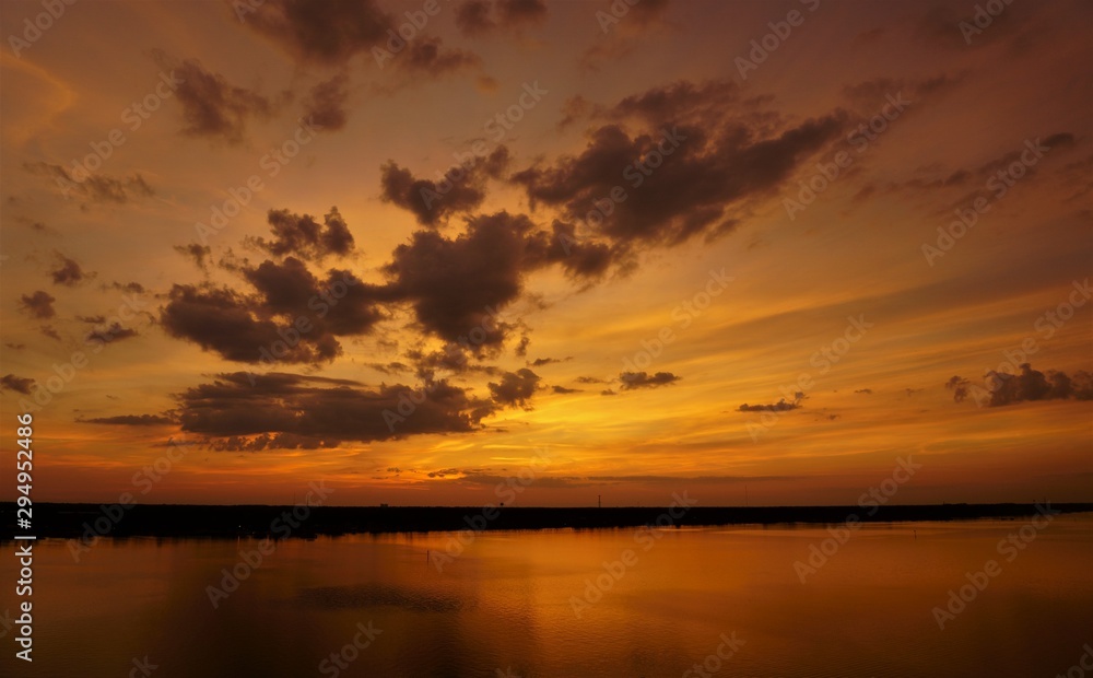 sunset on sea, sunset, sky, water, sun, sunrise, nature, landscape, sea, clouds, lake, cloud, orange, dusk,evening, reflection, dawn, river, beautiful, summer, beauty, view, calm