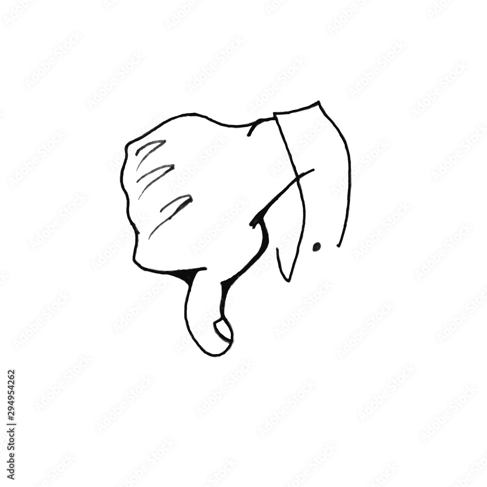 Signs and symbols, felt-tip pen drawing thumb down dislike. Dislike negative feelings. Signs and symbols, felt-tip pen drawing thumb down dislike. Dislike negative feelings.