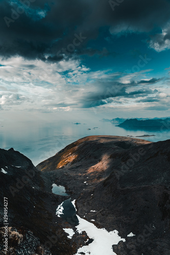 view of mountains and sea © Tobias