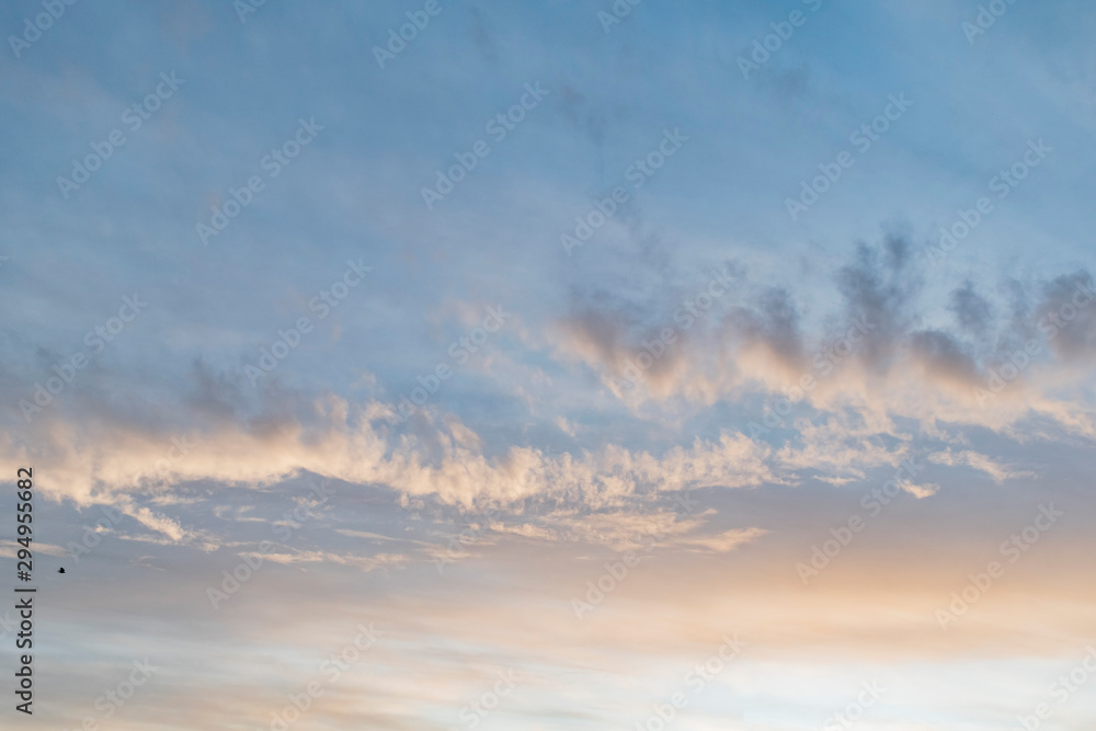 Naklejka premium Autumn contrast sky