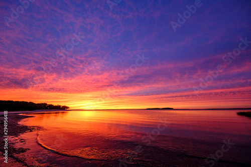 Sunset Scene Long Island Hamptons photo