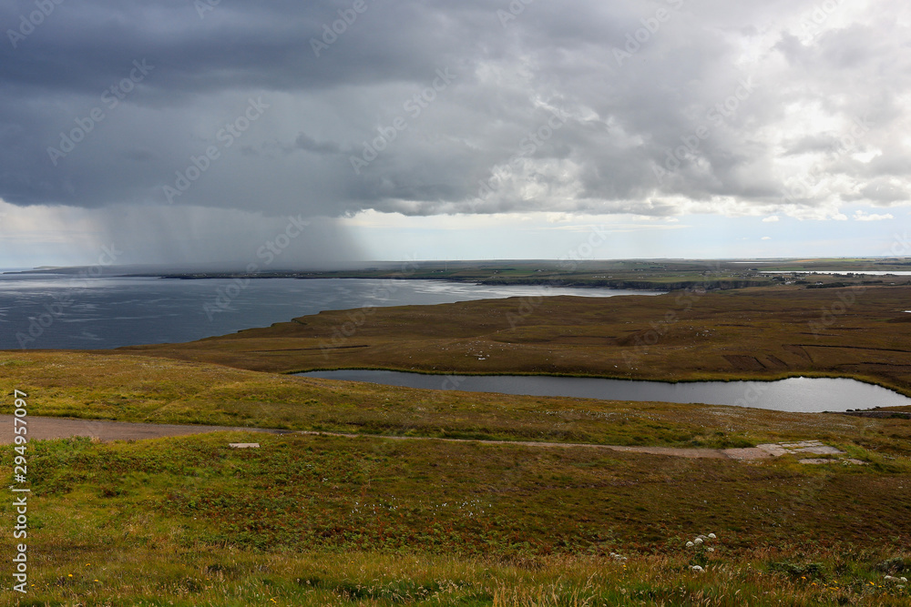 Landscape near Dunnet Head in Scotland