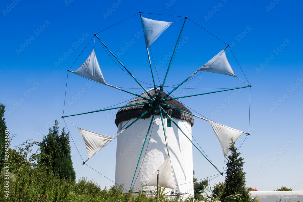 Greek windmill, Gifhorn, Lower Saxony, Germany, Europe Greek windmill, Gifhorn, Lower Saxony, Germany, Europe