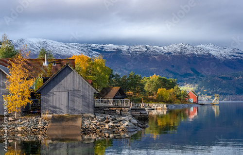 Boat sheds and cottages, Sandane - Norway