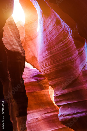 Antelope Canyon in the Navajo Reservation near Page, Arizona USA