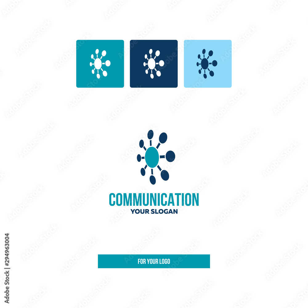 Communication icon, data center for logo Communication icon, data center for logo