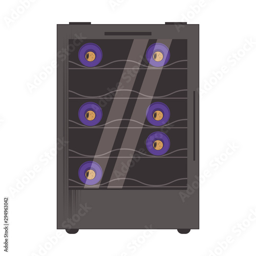 wine cooler fridge icon image