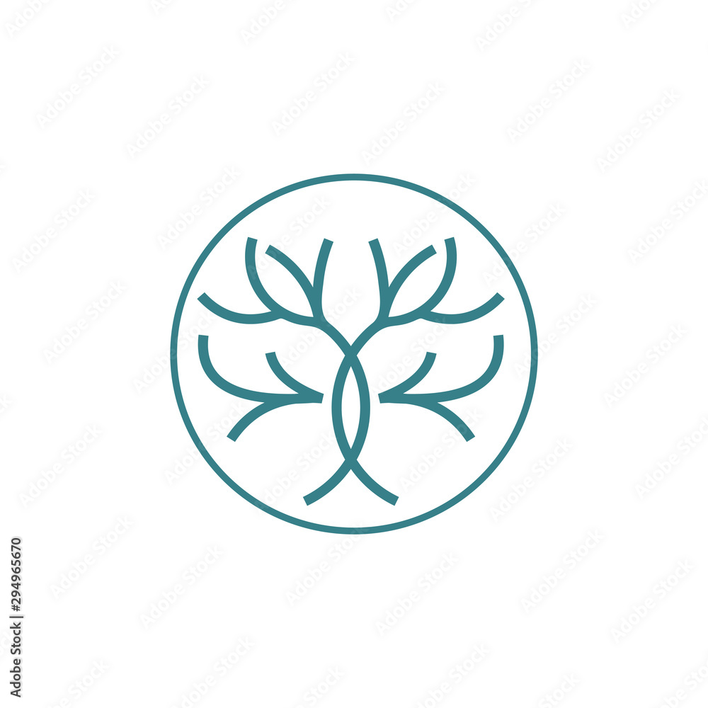 creative tree unique logo template creative tree unique logo template