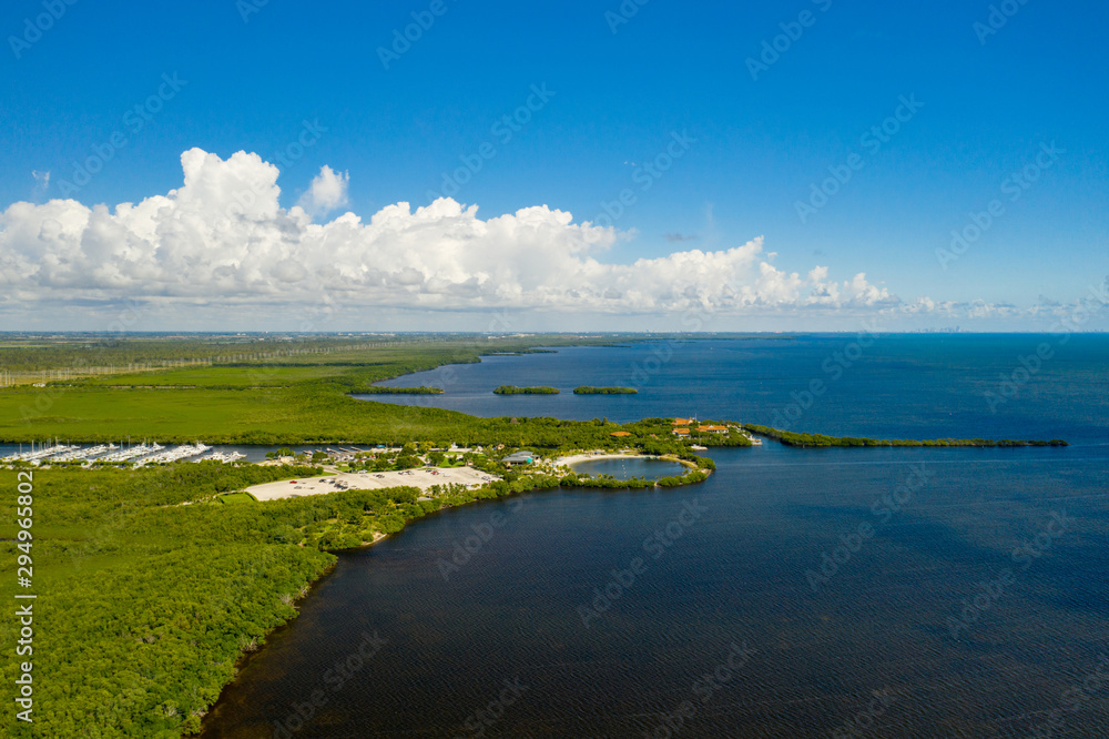 Aerial drone photo Homestead Bayfront Park Aerial drone photo Homestead Bayfront Park