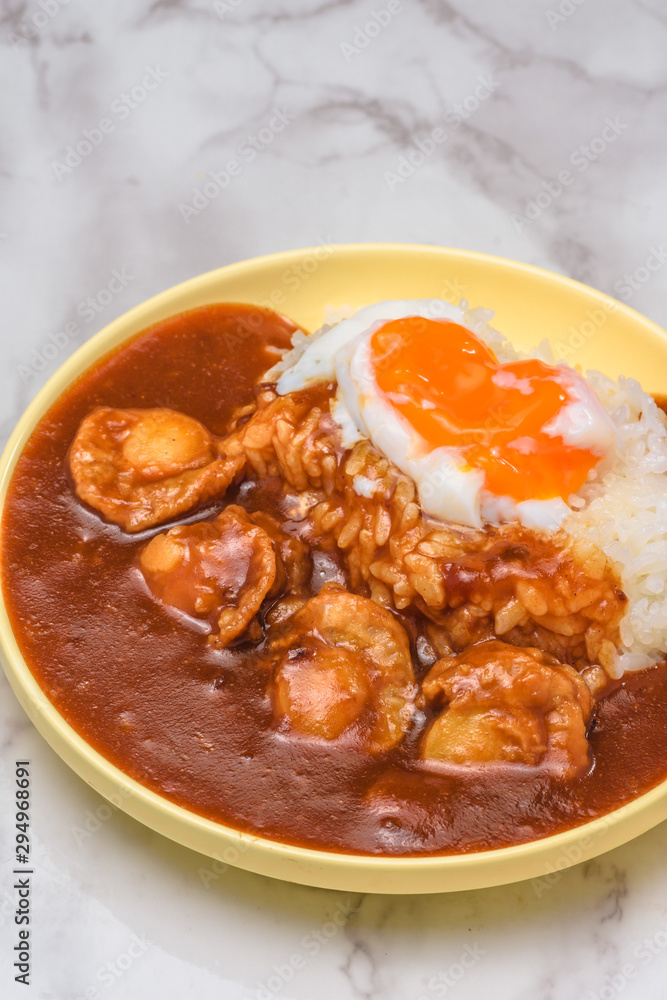ホタテカレー