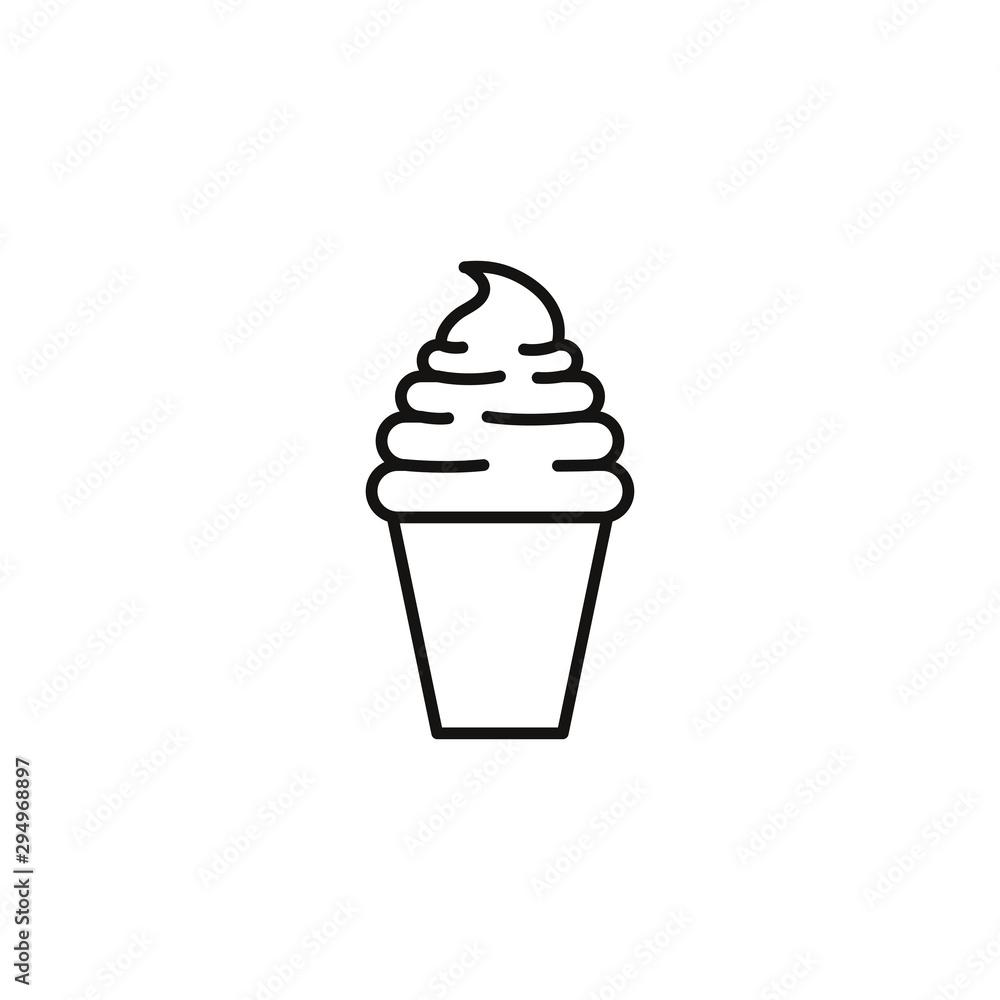 ice cream sweet and candies icon line ice cream sweet and candies icon line