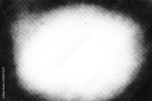 Vintage black and white noise texture. Abstract splattered background for vignette. Vector halftone texture overlay